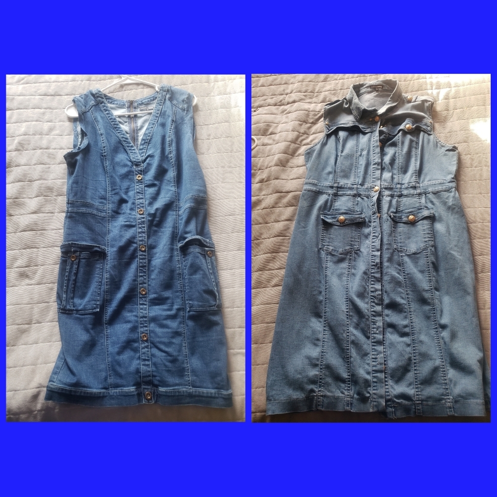 Fashion Nova- 2 Denim Dress size 2XL